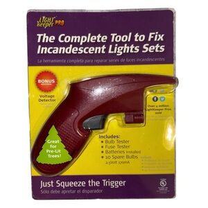 NEW Light Keeper PRO Christmas Lights Pre-lit Tree Incandescent Bulb Repair Tool